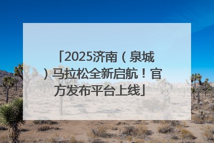 2025济南（泉城）马拉松全新启航！官方发布平台上线