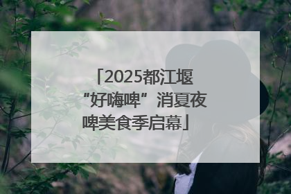 2025都江堰“好嗨啤”消夏夜啤美食季启幕