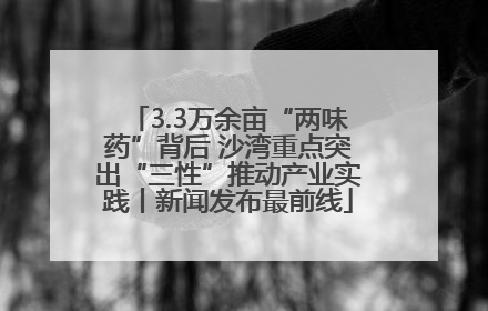 3.3万余亩“两味药”背后 沙湾重点突出“三性”推动产业实践丨新闻发布最前线