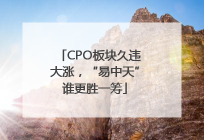 CPO板块久违大涨，“易中天”谁更胜一筹