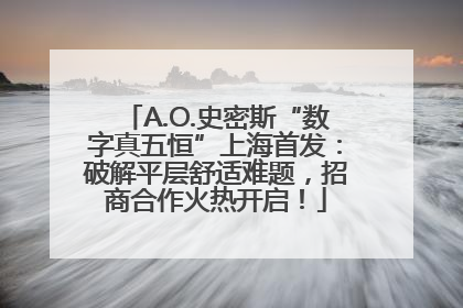 A.O.史密斯“数字真五恒”上海首发：破解平层舒适难题，招商合作火热开启！